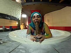 pussy to mouth fun in jacuzzi with mia niqab... you joining?