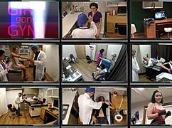 Angel Santana's First Gyno Exam Spreads Shaved Pussy for Inspection!