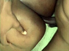 bbw ebony masseuse chokes on huge cock then swallows deep