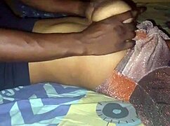 yo check out me massaging my girlfriend's big see-through bra tits