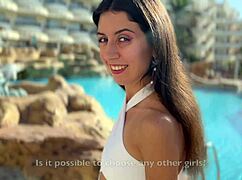 Ever had a cute masseuse rip your clothes for wild outdoor hotel sex creampie ride?