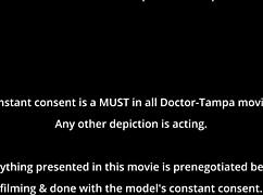 I'm Mia the petite Latina sucking huge cock backstage with gloves and swallowing jizz load!