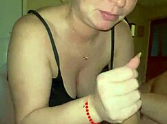 Step sister delivers top blowjob on step brother's massive cock.