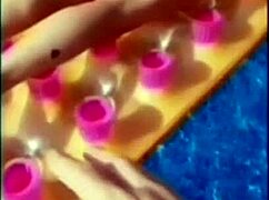 Does Petite Milf's Bubble Butt in Bikini Deserve Pool Guy's Huge Cock Doggy Pounding?