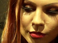 Busty lesbian slave kissed fingered by mistress