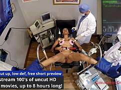 Miss Mars spreads screaming patient's big tits ass in latex nurse fetish