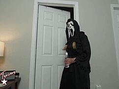 FREE VIDEO THOUGHT I WAS FUCKING MY WIFE IN GHOSTFACE COSTUME BUT WATCH TILL END KYMber leigh
