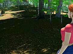Ever wondered what shaved redhead pussy looks like up close in outdoor paradise trails VR?
