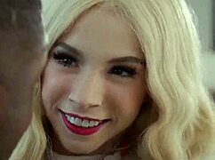 Tiny Petite Kenzie Reeves Gags On Two Monster Black Cocks