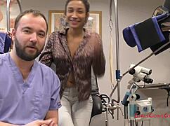 Miss Mars spreads screaming patient's big tits ass in latex nurse fetish