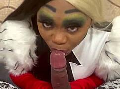 cruella in cosplay takes brutal bbc bareback creampie doggystyle