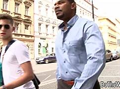 while husband licks lulu jung takes interracial anal from black stud