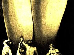 Vintage erotic drawings of hairy antique retro scenes tease your fantasies.