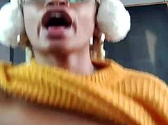 hairy latina housewife squirts juicy on dildo fingers wet pussy to orgasm