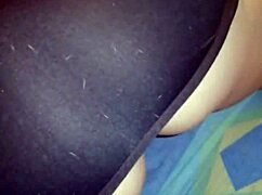 I spot my lover without panties and dive into eating her cute shaved Colombian pussy