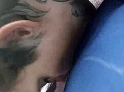 Slutty colorado babe swallows cum after car blowjob ride