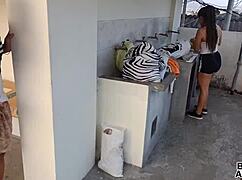 yo tia, your big ass balcony fuck with creampie mouth and anal 😈🍑