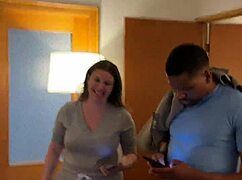 Magenta Lexx rides Mr Flourish's BBC as audience watches the hardcore action