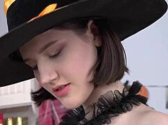 Halloween Teen Assfucked Bent Over in FFM Group Compilation
