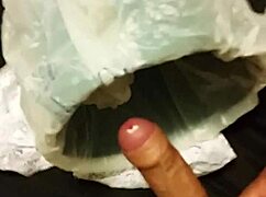 i grab my wife's panties and jerk off hard imagining her wet pussy wrapped around me