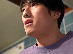 Beautiful mature mother-in-law Nagoka Masami gives titty fuck blowjob and creampie pussy pounding at home