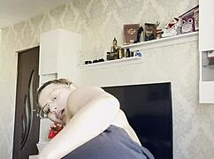 check out this busty blonde's huge natural tits babe