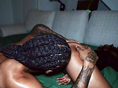 This horny wife spreads wide as her wet pussy and ass get licked devoured deep.