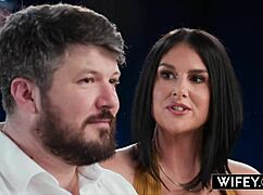 hubby watching sienna rae double penetrated crushes me