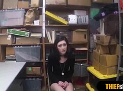 DARK haired EMO CHICK gets ROUGH FUCKED doggystyle