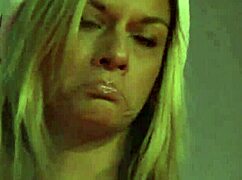 sexy blonde strips dances hot body on stage 🔥