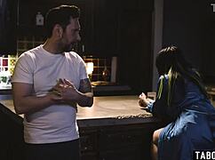 masked man face fucks tattooed latina milf xwife karen rough hardcore deepthroat sex needs it hard