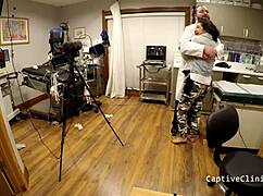 in remote interrogation nurse jasmine rose spreads shaved pussy for patient toys