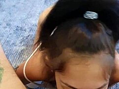 PETITE CANDIE CROSS TAKES FACE FUCKING FROM HUGE COCK IN PONYTAIL POUNDING