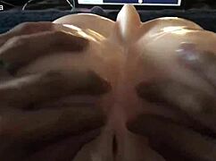 relaxing silicone tits massage nipples fondled sexy