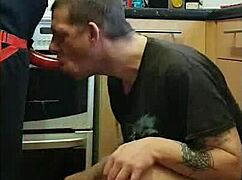 She pegs boyfriend's ass to mouth in kitchen public cornfield then bathroom