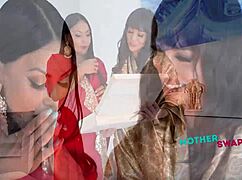 latina desi stepmoms sasha pearl and brandy salazar swap for ethan and mike ox gangbang