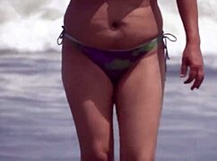 i can't hold back at the beach masturbating to stepsons huge cock