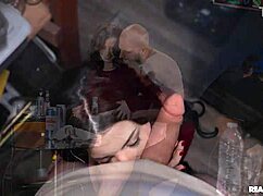 athletic latina bar babe hooks up wild in reality kings