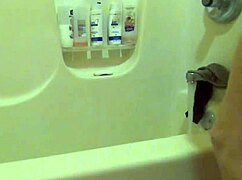 Feel that pregnant belly quiver under steamy shower massage hands?