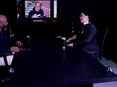 Massage starts innocent but Pri Melancia ends up sucking sitting riding on sheer red with cuckold hubby watching