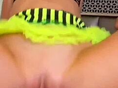 backstage after wet lesbian shower amateurs dive into pov threesome cum swap fuck