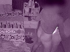stepmom sneaks into my room while i stroke she slides my dick into her ass but security cam catches it all