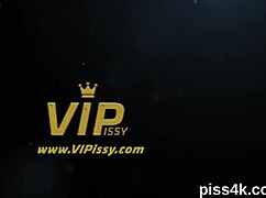 Damn these erotic teen lesbians splash piss on wet cunts with toys