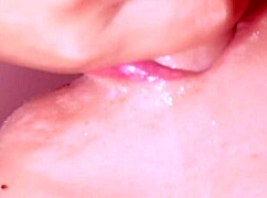 step sister takes close up facial cumshot in part two blowjob action