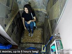 What the fuck you're doing humiliating Michelle Anderson in latex shower...