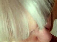 ever seen a housewife suck cock this close up?