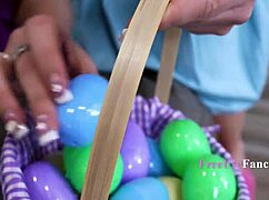 Easter bunny teen in cfnm lets you free use her clothed body all holiday.