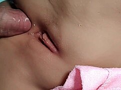 I pound her ass and spray cum everywhere