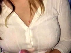 Lipstick Teen Delivers Messy Blowjob Handjob And Cumshot