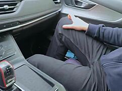 femdom taxi ride turns cheat into facesitting slave under her juicy pussy